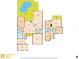 Detailed floor plan showcasing the layout of the home, highlighting room dimensions and overall design at 3142 Stonegate Falls Dr, Land O Lakes, FL 34638