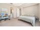 Bright bedroom with a minimalist style at 4354 Barletta Ct, Wesley Chapel, FL 33543