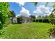 Spacious backyard with a lanai, perfect for outdoor relaxation and entertaining at 6116 Skylarkcrest Dr, Lithia, FL 33547