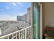 Balcony view showcases city skyline and high-rise buildings against clear blue skies at 700 S Harbour Island Blvd # 740, Tampa, FL 33602