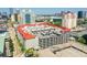 View of the condo parking garage and surrounding landscaped area at 700 S Harbour Island Blvd # 740, Tampa, FL 33602