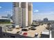 Parking garage view of high-rise building, distant cruise ship, and blue skies at 700 S Harbour Island Blvd # 740, Tampa, FL 33602