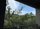 Private balcony with a view of lush trees and blue sky at 716 Seagate Dr # 716, Tampa, FL 33602