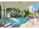 Enjoy the community hot tub under a shaded gazebo with views of downtown in the background at 716 Seagate Dr # 716, Tampa, FL 33602