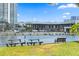 Waterfront park view with benches and the downtown skyline at 716 Seagate Dr # 716, Tampa, FL 33602