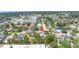 Aerial view highlighting the property's position within a dense, residential area with nearby commercial zones at 8130 129Th N Ln, Seminole, FL 33776