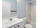 Bathroom featuring a toilet, bathtub, shower, and sink at 8408 Nuzum Rd, Brooksville, FL 34613