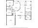 Spacious floor plan showing all of the rooms with dimensions at 8408 Nuzum Rd, Brooksville, FL 34613