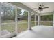 Spacious screened porch with an amazing backyard view at 8408 Nuzum Rd, Brooksville, FL 34613