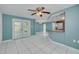 Open kitchen area with an eat-in dining area that features lots of natural light and neutral paint at 1170 Chelsea Ln, Holiday, FL 34691