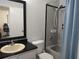 Bathroom featuring a shower/tub combination and a vanity sink at 12328 Shafton Rd, Spring Hill, FL 34608