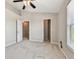 Bedroom featuring carpet and neutral paint, with two closets and a window at 12443 Country White Cir, Tampa, FL 33635