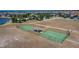 Aerial view of the basketball courts with shelter at 13506 Wild Ginger St, Riverview, FL 33579