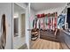 Organized walk-in closet with shelves, rods, and drawers providing ample space for clothing and accessories at 13506 Wild Ginger St, Riverview, FL 33579