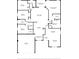 Detailed floor plan showcasing the layout of the home's rooms and dimensions at 16113 Rambling Rd, Odessa, FL 33556