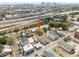 Aerial view of the property located near a highway and downtown area at 1708 E 15Th Ave, Tampa, FL 33605