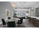 Bright, open concept living room and dining area with vaulted ceilings and stylish decor at 1708 E 15Th Ave, Tampa, FL 33605