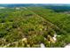 Aerial view of property showing wooded acreage and a pink outlined boundary at 19266 Campground Rd, Brooksville, FL 34601