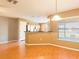 This open layout seamlessly connects the living and kitchen areas, ideal for effortless socializing and modern living at 2453 Edgewater Falls Dr, Brandon, FL 33511