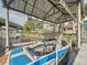 Private boat lift and dock offering direct access to the water, ideal for boating and water sports at 3924 N Ridge Ave, Tampa, FL 33603