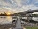 A waterfront dock with picturesque sunset views and easy access to the water at 3924 N Ridge Ave, Tampa, FL 33603