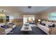Staged living room featuring stylish furniture, a modern rug, and an open layout at 4511 Huntington Ne St, St Petersburg, FL 33703