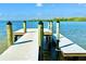 This dock provides access to the water at 4624 Willet Cooper Ct, Tampa, FL 33619