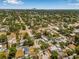 Scenic aerial view of the neighborhood with lush greenery, clear skies, and distant city skyline at 4920 17Th N Ave, St Petersburg, FL 33710