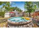 Backyard pool with watermelon floats and seating area; a perfect place to relax and enjoy the outdoors at 4920 17Th N Ave, St Petersburg, FL 33710