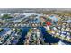 Beautiful aerial view showcases waterfront homes with private docks along a network of scenic canals at 5603 Tybee Island Dr, Apollo Beach, FL 33572