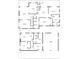 Two-story floor plan showcases the layout of both floors, including living spaces, garage, and bedrooms at 588 Bayview Dr, Longboat Key, FL 34228