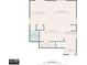 Floor plan layout of the home's first floor, including the kitchen, dining area, and living room at 5928 81St N Ave, Pinellas Park, FL 33781