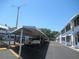 Convenient covered parking area available for residents of the condo complex at 6100 21St N St # 17, St Petersburg, FL 33714