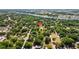 Aerial view of the neighborhood near a river and a canal provides a serene living environment at 7603 Rhode Island Dr, Tampa, FL 33619