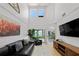 Open living space with water views, a comfortable seating area, and lots of natural light at 1117 Shipwatch Cir, Tampa, FL 33602