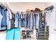 Walk-in closet with metal shelving and ample storage space at 11427 Laurel Brook Ct, Riverview, FL 33569