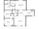 Detailed floor plan showcasing the layout and dimensions of the entire house, including bedrooms, bathrooms, and living areas at 11546 Leisure W Ln, Largo, FL 33773
