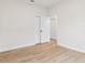 Empty bedroom has double closets and new flooring at 12531 Blazing Star Dr, Tampa, FL 33626