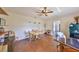 Bonus room with a round table, workspace and lots of space for activities at 13208 Sydney Rd, Dover, FL 33527