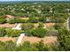 Aerial view of multiple homes nestled among trees and with individual parking spaces at 2212 Lark W Cir # E, Palm Harbor, FL 34684