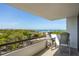 Balcony with seating and a view of the waterfront on a clear day at 30 Turner St # 604, Clearwater, FL 33756