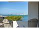 Balcony view showcasing distant city skyline and serene waterfront views at 30 Turner St # 604, Clearwater, FL 33756