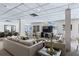 Spacious living area featuring comfortable couches, TV, and ample seating, perfect for relaxation and socializing at 30 Turner St # 604, Clearwater, FL 33756