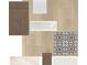 This shows a sample of interior design elements including cabinets, flooring, and tile at 31418 Hayman Loop, Wesley Chapel, FL 33545
