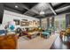 Spacious living room with coffered ceiling, hardwood floors, and lots of natural light at 356 22Nd Ne Ave, St Petersburg, FL 33704