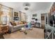 Bright living room with couch, large rug, and large windows that let in light at 356 22Nd Ne Ave, St Petersburg, FL 33704