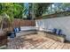Outdoor patio with bench, perfect for outdoor entertaining at 3709 W Santiago St, Tampa, FL 33629
