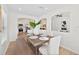 Dining area with modern lighting and seating at 4105 Waterville Ave, Wesley Chapel, FL 33543