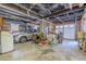 Spacious garage with ample storage space for parking cars and other vehicles along with high ceilings and work area at 503 Chestnut St, Oldsmar, FL 34677