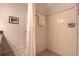 Tiled shower with pink accents and a shower curtain at 5072 98Th Way, St Petersburg, FL 33708